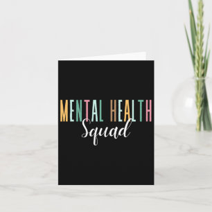 Mental Health Squad Mental Health Awareness Card