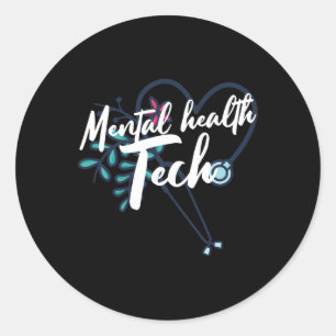 Mental Health Suicide Awareness Month Psychiatric  Classic Round Sticker