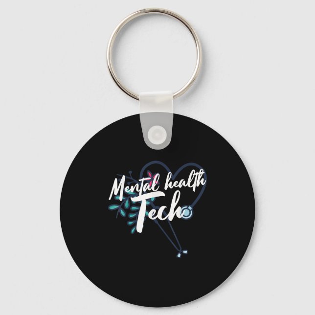 Mental Health Suicide Awareness Month Psychiatric  Keychain (Front)