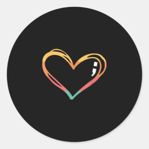 Mental Health Suicide Awareness Month Symbol Semic Classic Round Sticker