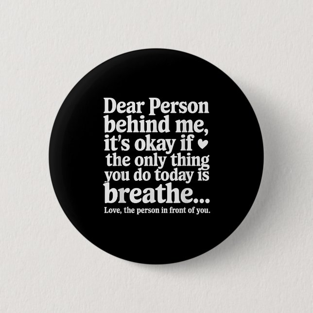 Mental Health Suicide Prevention Awareness Person  2 Inch Round Button (Front)