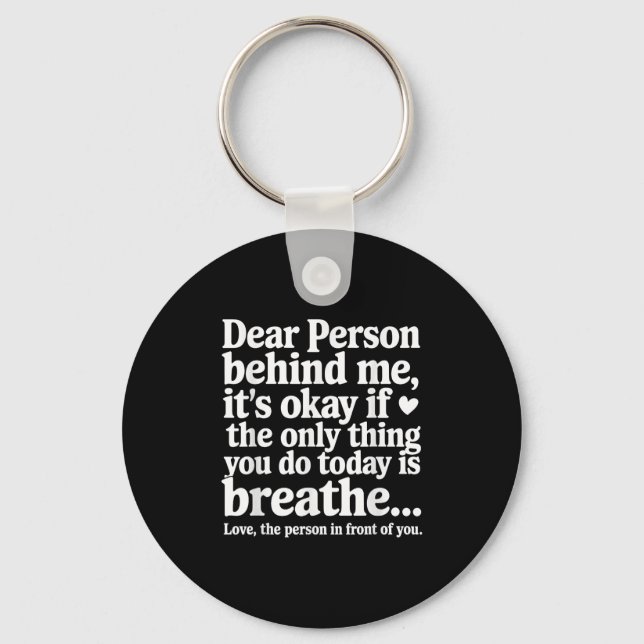 Mental Health Suicide Prevention Awareness Person  Keychain (Front)