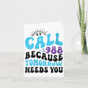 Mental Health Support 988 Suicide Prevention Week Card