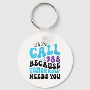 Mental Health Support 988 Suicide Prevention Week  Keychain