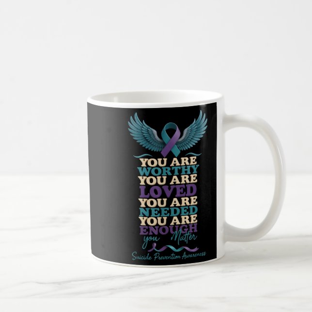 Mental Health Suprt Suicide Prevention Awareness S Coffee Mug (Right)