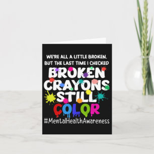 Mental Health Therapy Depression Awareness Mens  Card