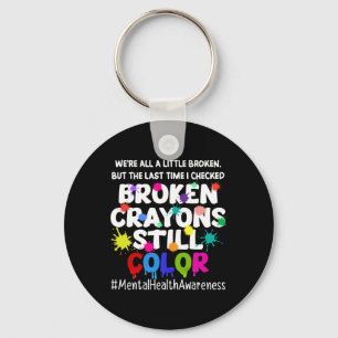 Mental Health Therapy Depression Awareness Mens  Keychain