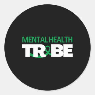 Mental Health Tribe Mental Health Awareness Classic Round Sticker