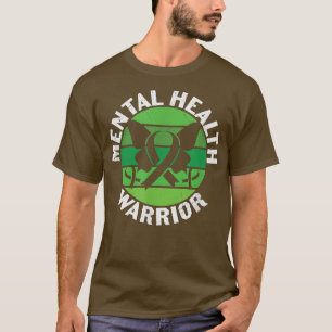 Mental Health Warrior Butterfly Green 5574 T-Shirt