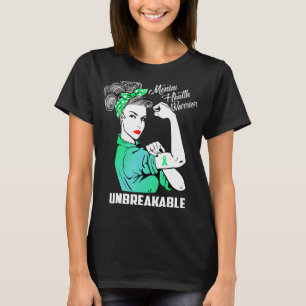 Mental Health Warrior Unbreakable Awareness Month  T-Shirt