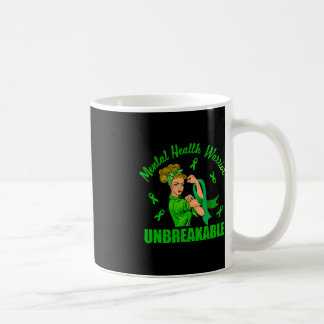 Mental Health Warrior Unbreakable Awareness Strong Coffee Mug