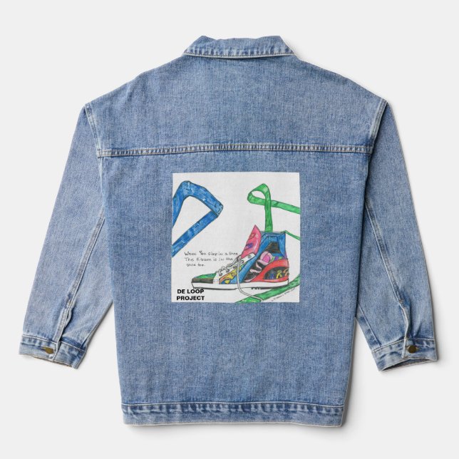 Mental Illness Awareness Denim Jacket (Back)
