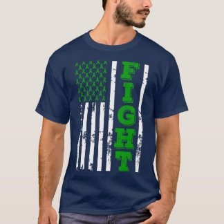 Mental Illness Awareness Fight American Flag 4th O T-Shirt
