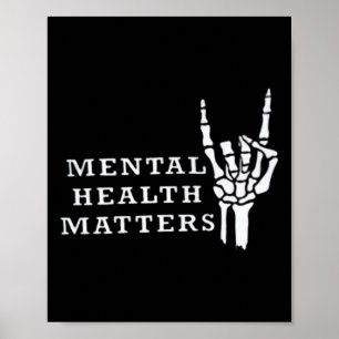 Mental Inspirational Health Matters Motivational  Poster