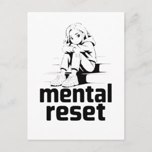 Mental Reset – Silent Reflection Edition Holiday Postcard