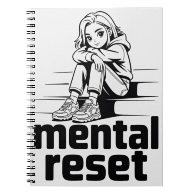 Mental Reset – Silent Reflection Edition Notebook (Front)