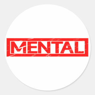 Mental Stamp Classic Round Sticker
