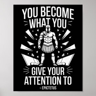 Mental Strength Quote Stoic Epictetus Men Premium Poster