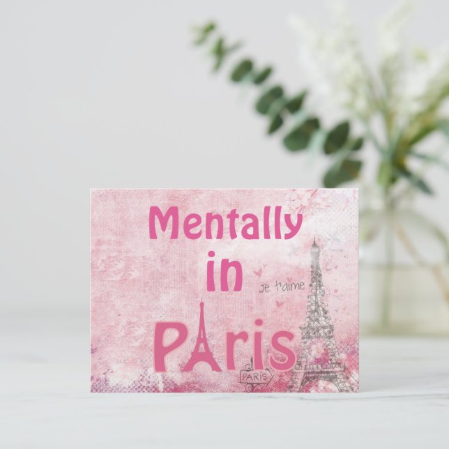 Mentalement à Paris Carte postale (Debout devant)