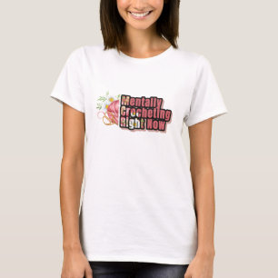 Mentally Crocheting Right Now Funny Yarn Lover T-Shirt