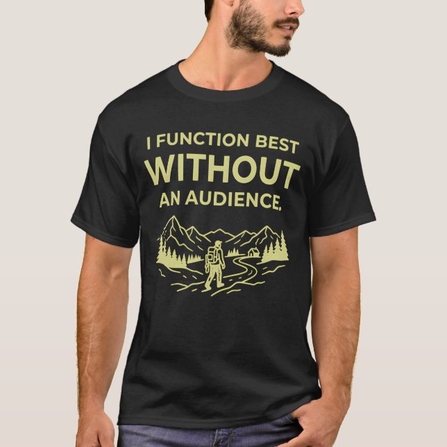 Mentally Elsewhere Technically Present Dreamer Min T-Shirt (Front)