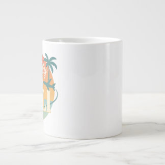 Mentally I’m in Bali – Retro Tropical Mug with Sun