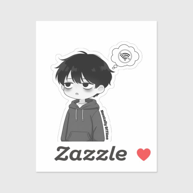 Mentally Offline Disconnected Chibi Boy (Sheet)