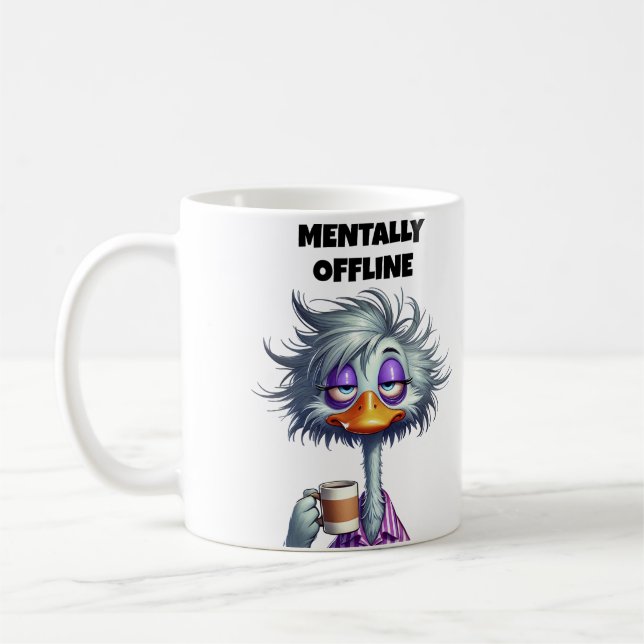 Mentally Offline Mom Coffee Mug (Left)