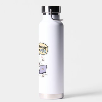 Mentally On PTO - Funny Raccoon Water Bottle | Off