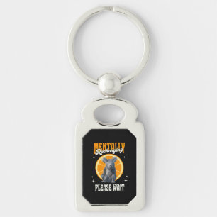Mentally Recharging Introvert Koala Design Keychain