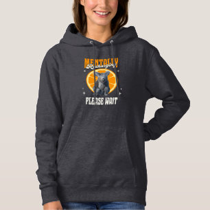 Mentally Recharging Koala Introvert Mood Design Hoodie