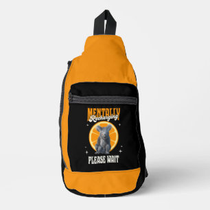 Mentally Recharging Koala Introvert Mood Design Sling Bag