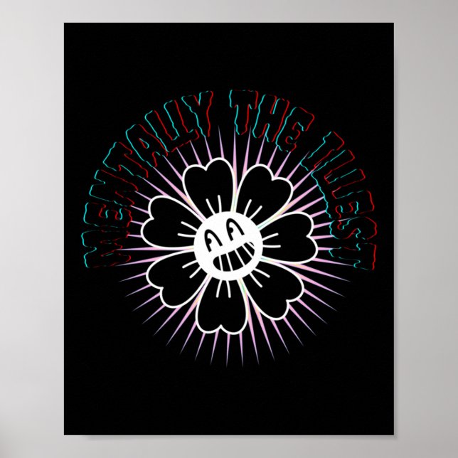 Mentally The Illest Sticker  Poster (Front)