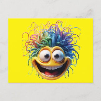 Mentally Unbalanced Smile Postcard