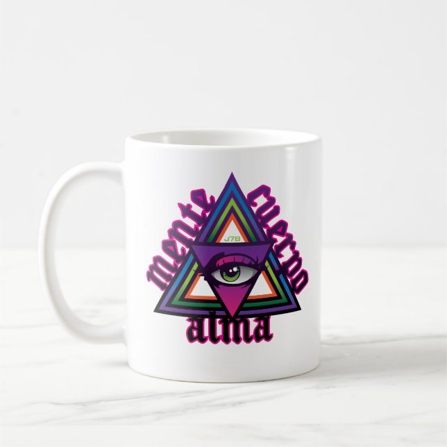 Mente Cuerpo Alma coffee mug Spanish spirituality  (Left)