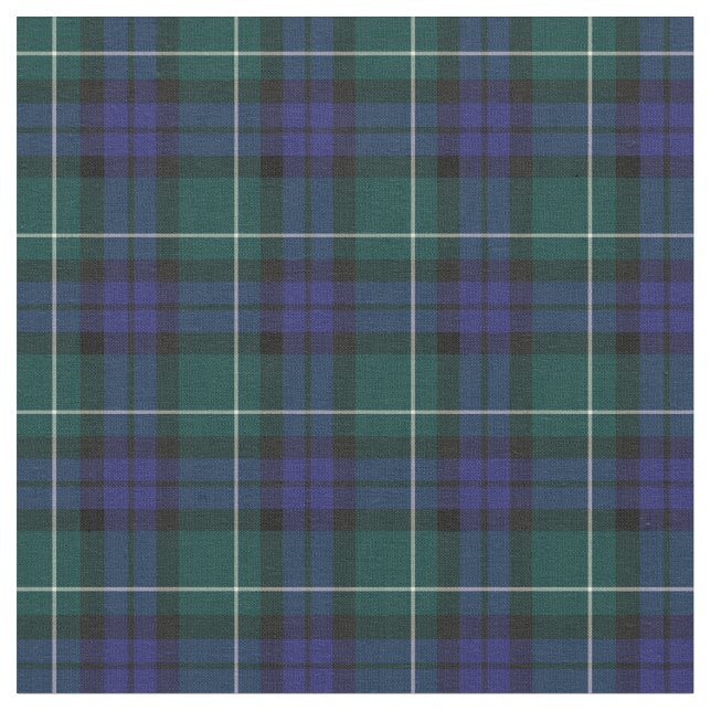 Menteith Scotland District Tartan Fabric (Close Up)