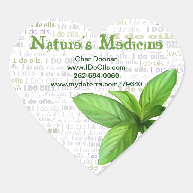 Menthe poivrée "Je fais des huiles" Étiquette (Devant)