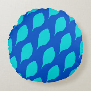 Menthol leaf design round pillow