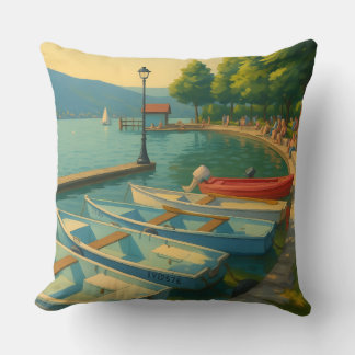 Menthon Saint Bernard Throw Pillow