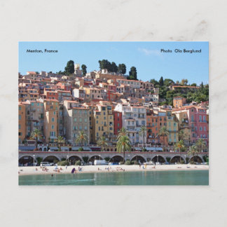 Menton, France, Photo Ola Berg... Postcard