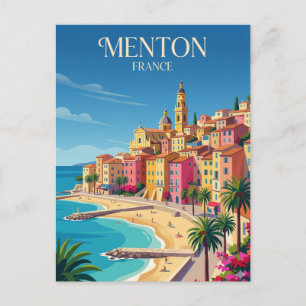 Menton France Postcard