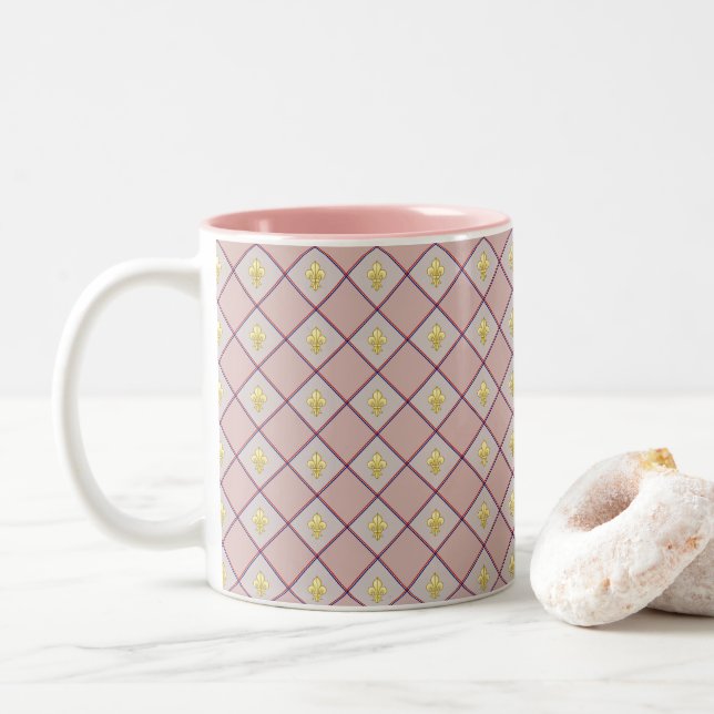 Menton Lemon Two-Tone Mug (With Donut)