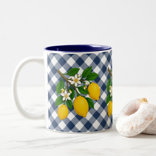 Menton Lemon Two-Tone Mug (Avec donut)