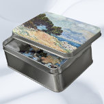 Menton Seen from Cap Martin by Claude Monet Jigsaw Puzzle<br><div class="desc">Menton Seen from Cap Martin (1884) by Claude Monet is a vintage impressionist fine art seascape painting. Trees, the ocean and the coastal shoreline are in the foreground with the town and mountains in the background. A sunny day with some fluffy clouds in the sky. A view of the city...</div>