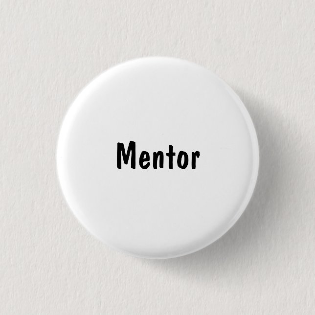 Mentor 1 Inch Round Button (Front)