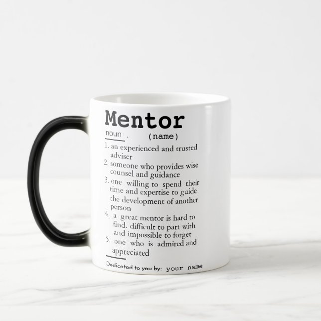 Mentor Definition Mug,Gift For Mentor Magic Mug (Left)