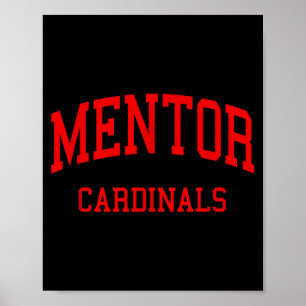 Mentor high school hs mentor oh retro poster