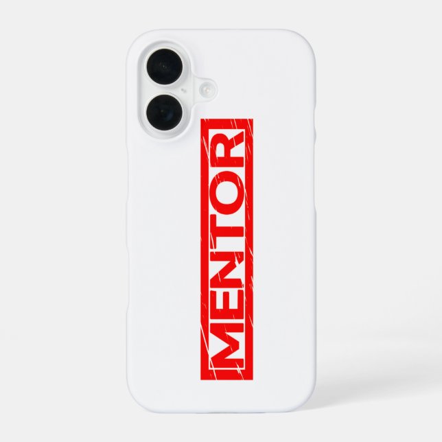 Mentor Stamp iPhone 16 Case (Back)