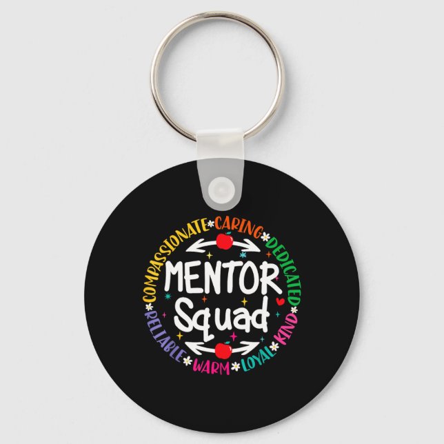 Mentor Teacher Inspire Influence Coach Back To Keychain (Front)