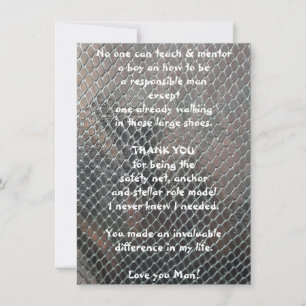 Mentor Thank You Flat Greeting Card
